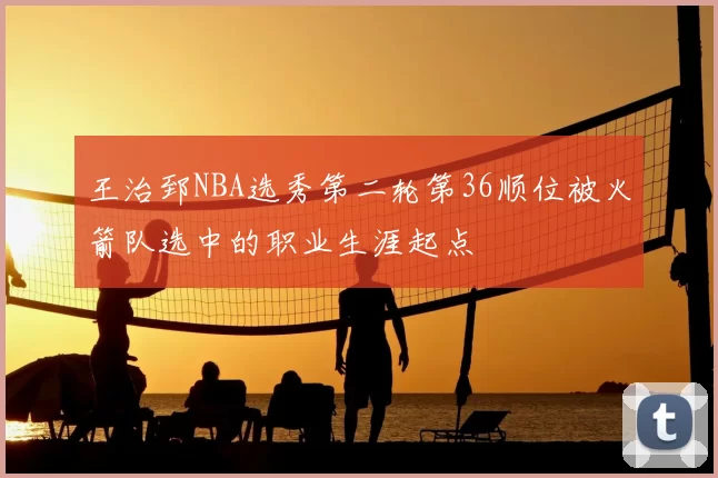 王治郅NBA选秀第二轮第36顺位被火箭队选中的职业生涯起点